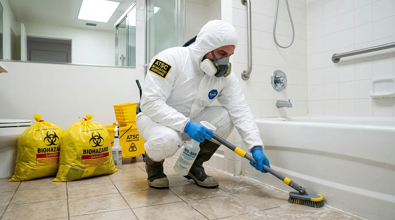 Decontamination equipment deployed for Blood Cleanup in King